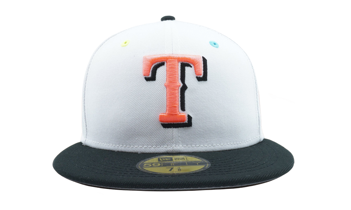 59FIFTY Texas Rangers 40th Anniversary Fitted Hat "Grey / Black - Brim" NE831