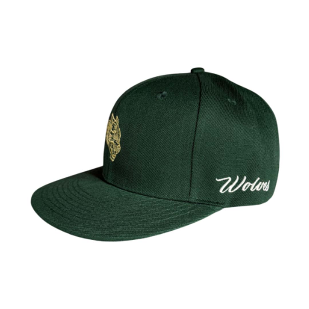 Darcsport Wolf Head Fitted Hat Forest Green