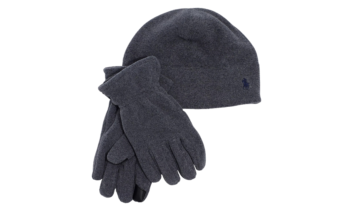 Gloves & Beanie Fleece Gift Set "Charcoal" PC0674 003