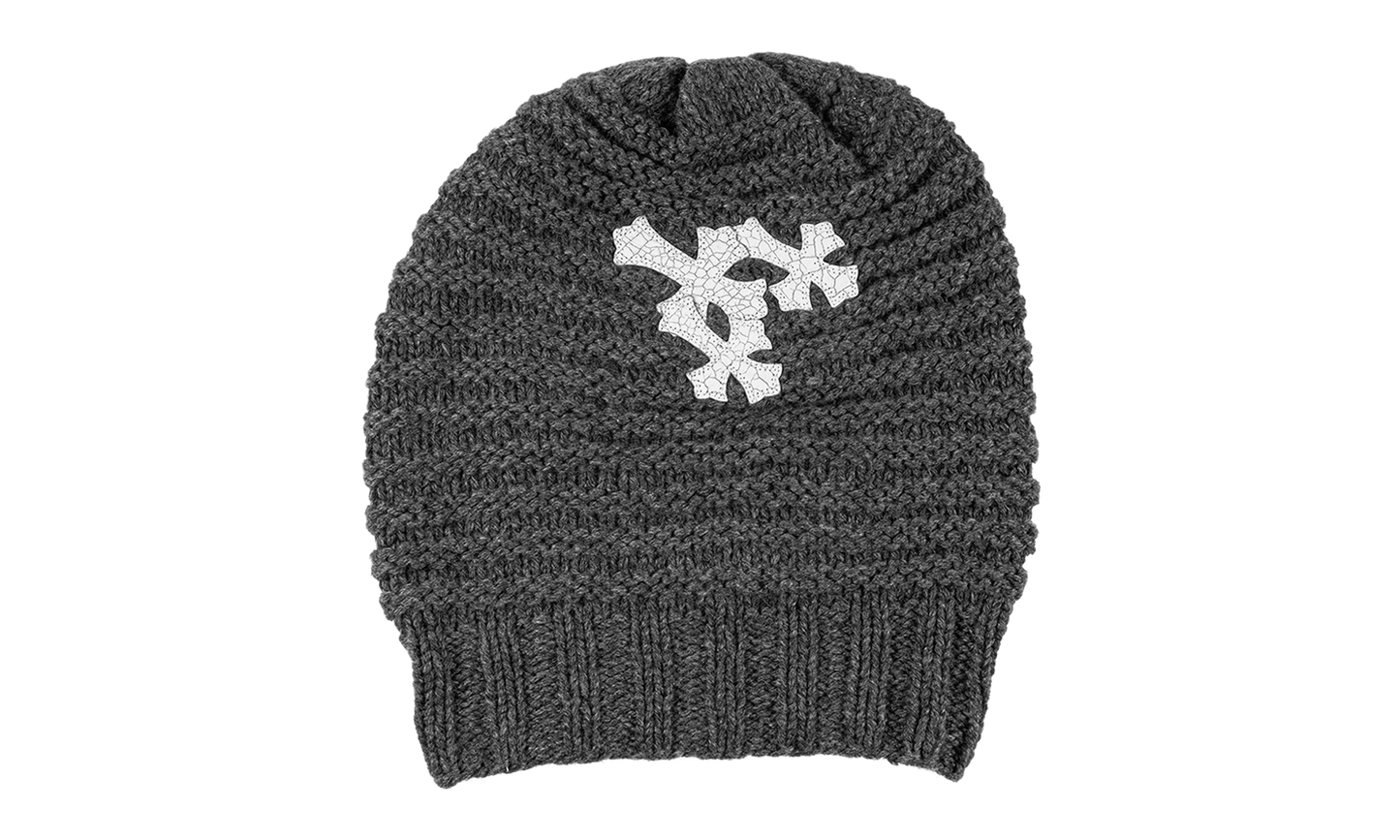 Triple Cemetery Cross Beanie "Grey" CHRM1524