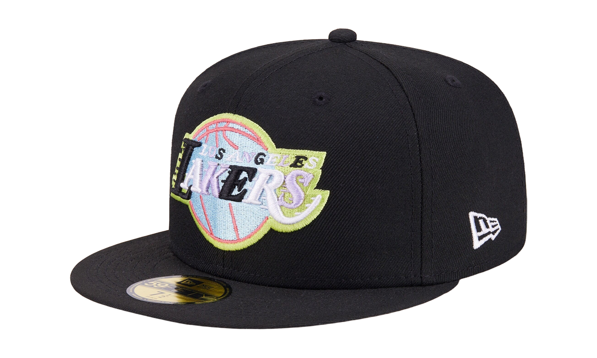 59FIFTY Los Angeles Lakers Color Pack Fitted Hat "Black / Gray - Under Brim" NE864