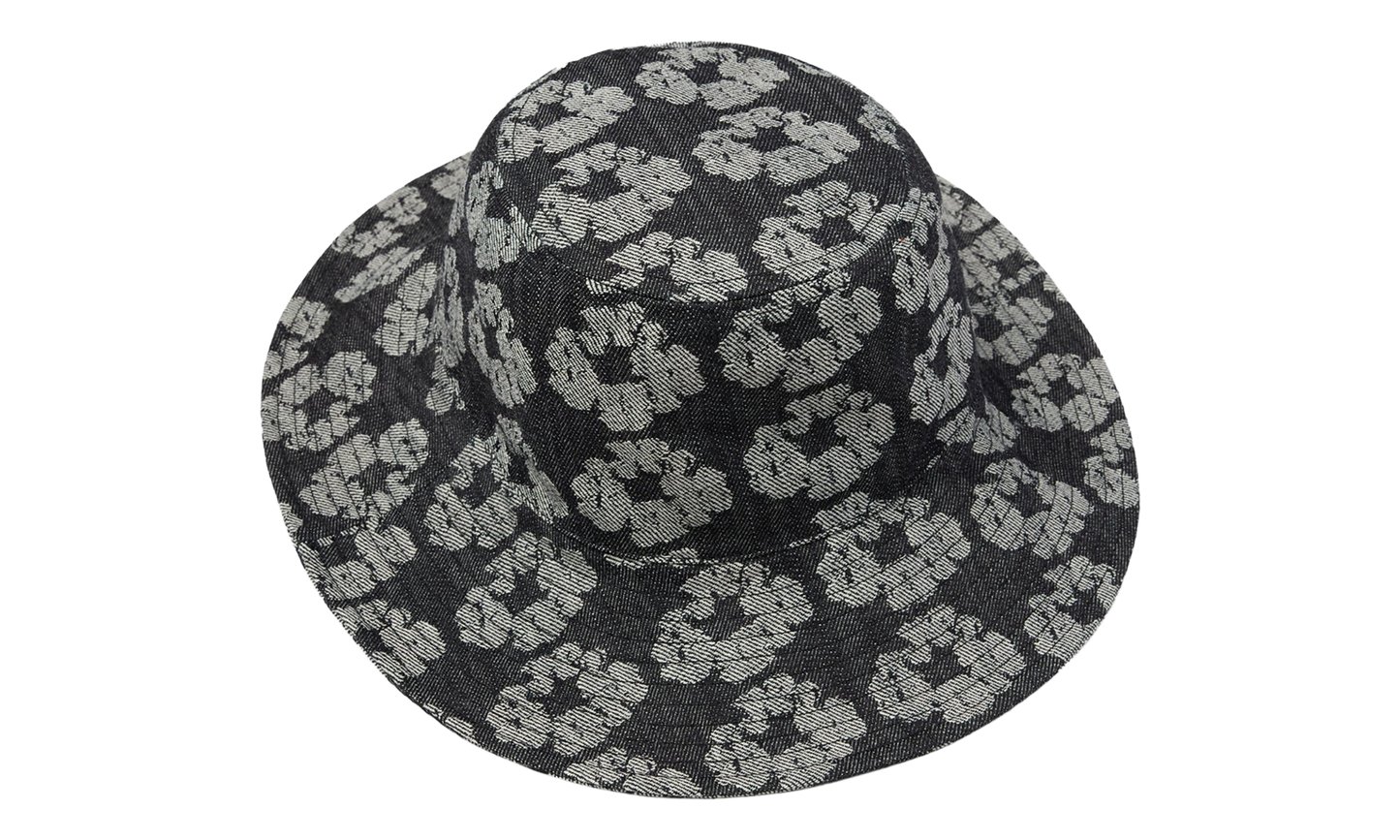 Jacquard Wreath Bucket Hat "Washed Black" DT867