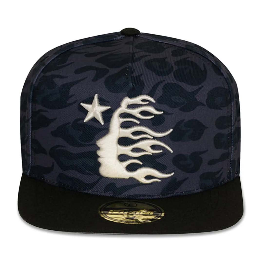 Hellstar Cheetah Print Snapback Hat 'Black'