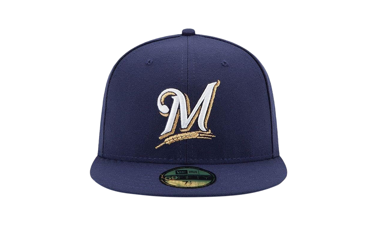 59FIFTY Milwaukee Brewers Performance Authentic Fitted Hat "Purple" NE970