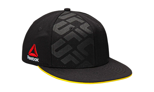 UFC Flatbrim Snapback Hat "Black / Yellow" VR56Z B5Y UUFC