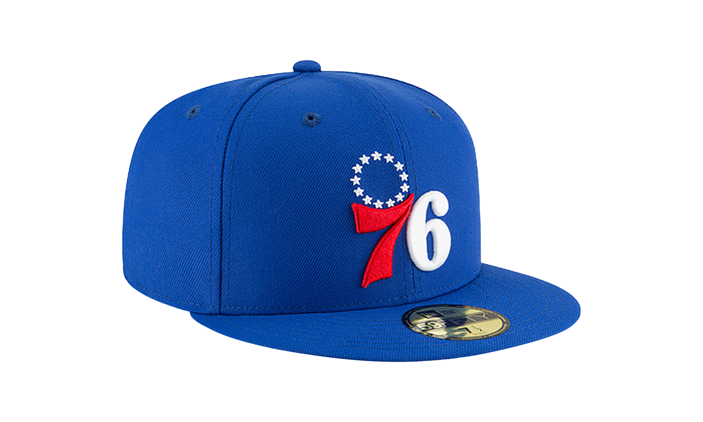 59FIFTY Philadelphia 76ers Basic Fitted Hat "Royal Blue" NE1002