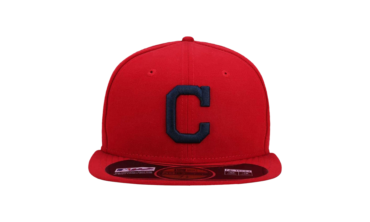 59FIFTY Cleveland Indians On-Field Fitted Hat "Red" NE934