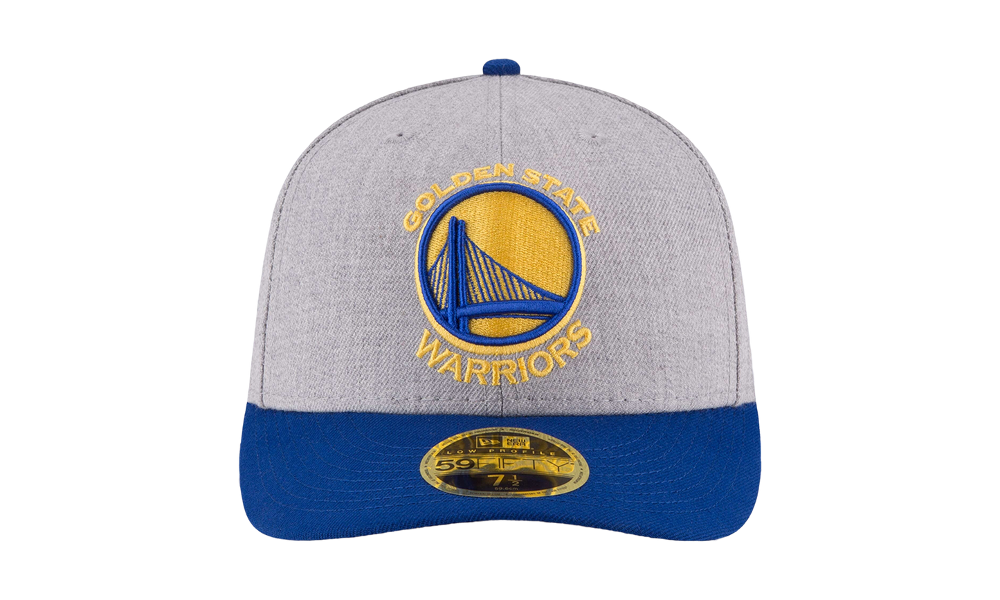 59FIFTY Golden State Warriors Low Profile Authentic Fitted Hat "Heather Grey / Royal Blue" NE948