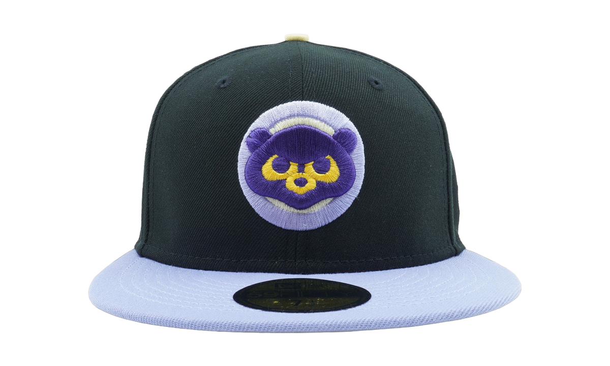 59FIFTY Chicago Cubs 1990 All Star Game Fitted Hat "Charcoal / Purple / Yellow - Under Brim" NE1098