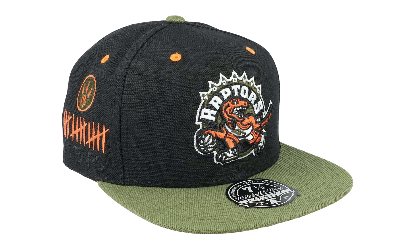NBA Hardwood Classics Take Flight Fitted Cap "Toronto Raptors - Black / Green" HHSF5082 TRAYYPPPBKGN