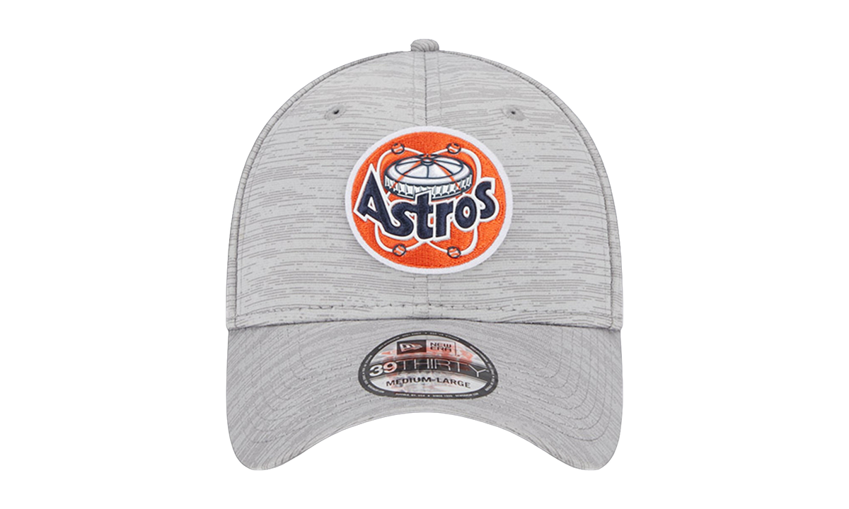 39THIRTY Houston Astros 2023 Clubhouse Flex Fit Hat "Gray / Black - Under Brim" NE858