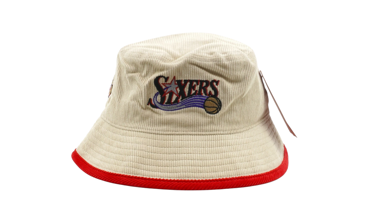NBA Team Cord Bucket Hat "Philadelphia 76ers - Cream" BUCK1839 P76YYPPPCREA