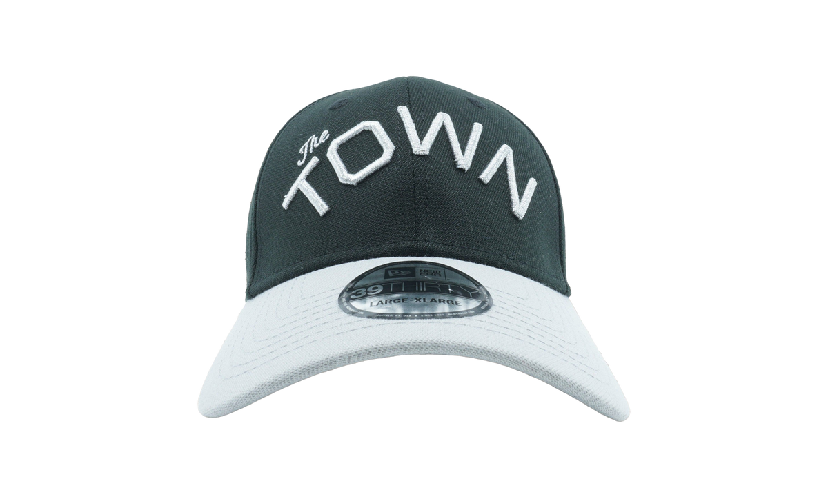 39THIRTY Golden State Warriors 'The Town' Fitted Hat "Green / Grey - Visor" NE995