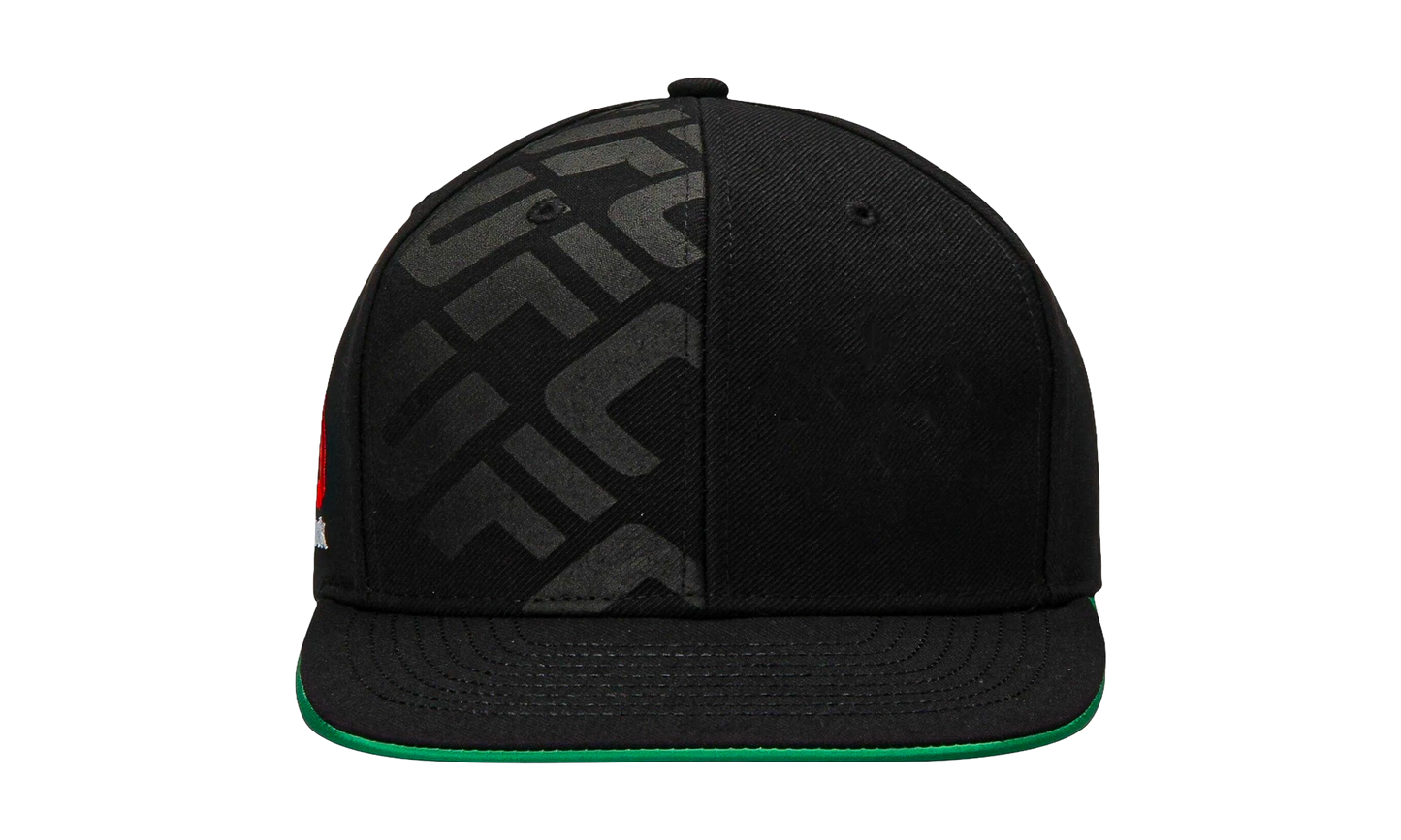 UFC Flatbrim Snapback Hat "Black / Green" VR56Z BKG UUFC