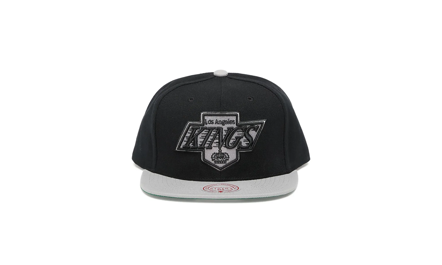 NHL Team 2 Tone 2.0 Snapback Cap "Los Angeles Kings - Black / Grey" HHSS5367 LAKYYPPPBKGY