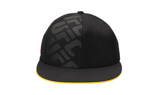 UFC Flatbrim Snapback Hat "Black / Yellow" M641Z B5Y UUFC