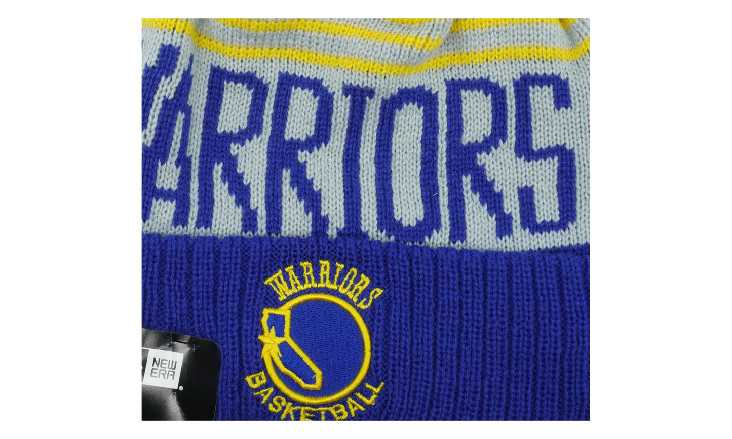 Golden State Warriors Team Pride Pom Beanie "Blue / Grey / Yellow / Blue - Pom" NE681