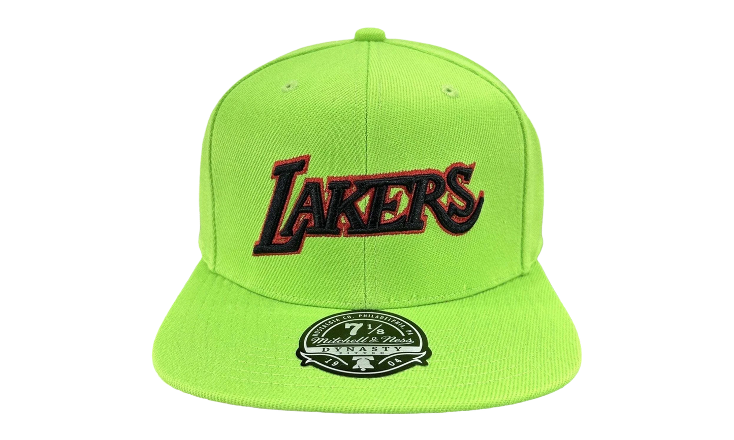 NBA Hardwood Classics Candy Apple Fitted Cap "Los Angeles Lakers - Light Green" 6HSFMM21055 LALLTGN