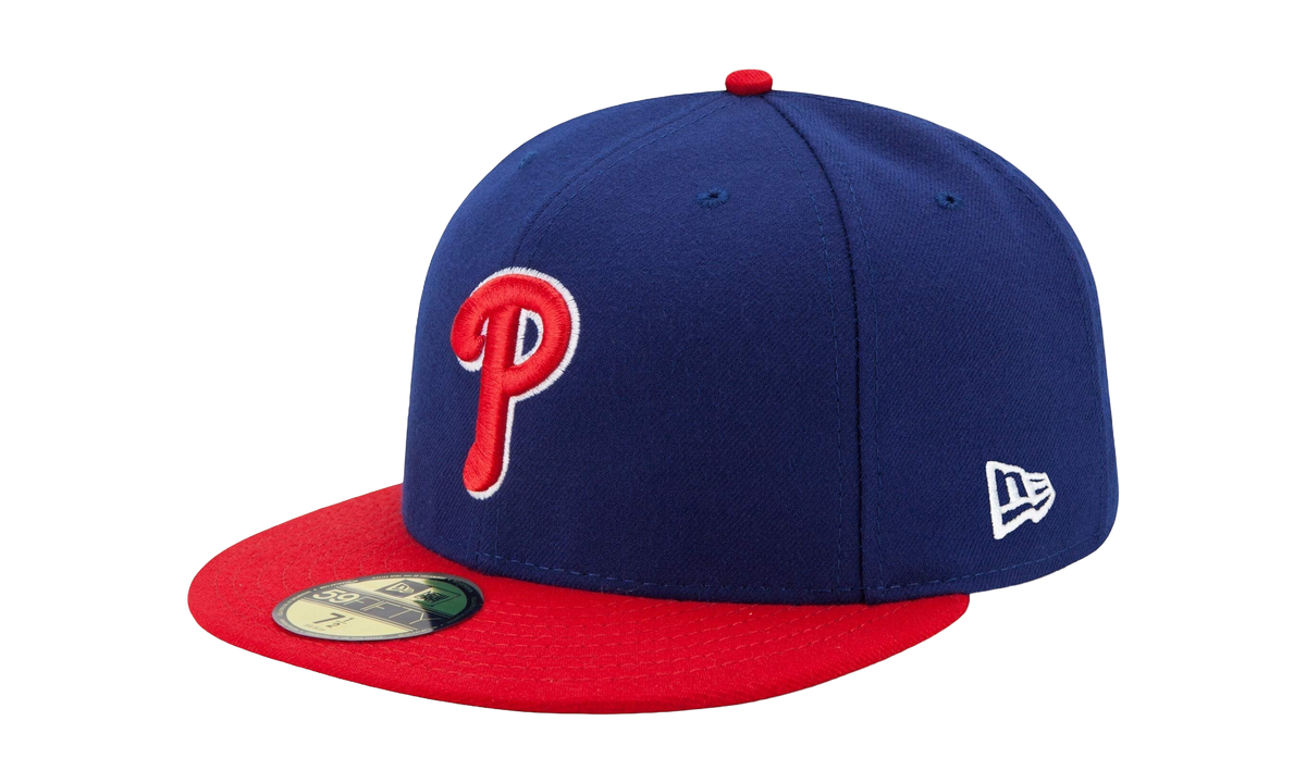 59FIFTY Philadelphia Phillies On-Field Authentic Collection Fitted Hat "Blue / Red - Brim / Black - Under Brim" NE968
