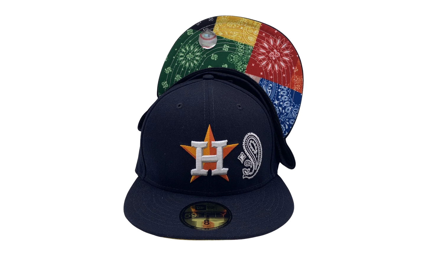 59FIFTY Houston Astros Patchwork Bottom Fitted Hat "Navy Blue / Multicolor" NE524