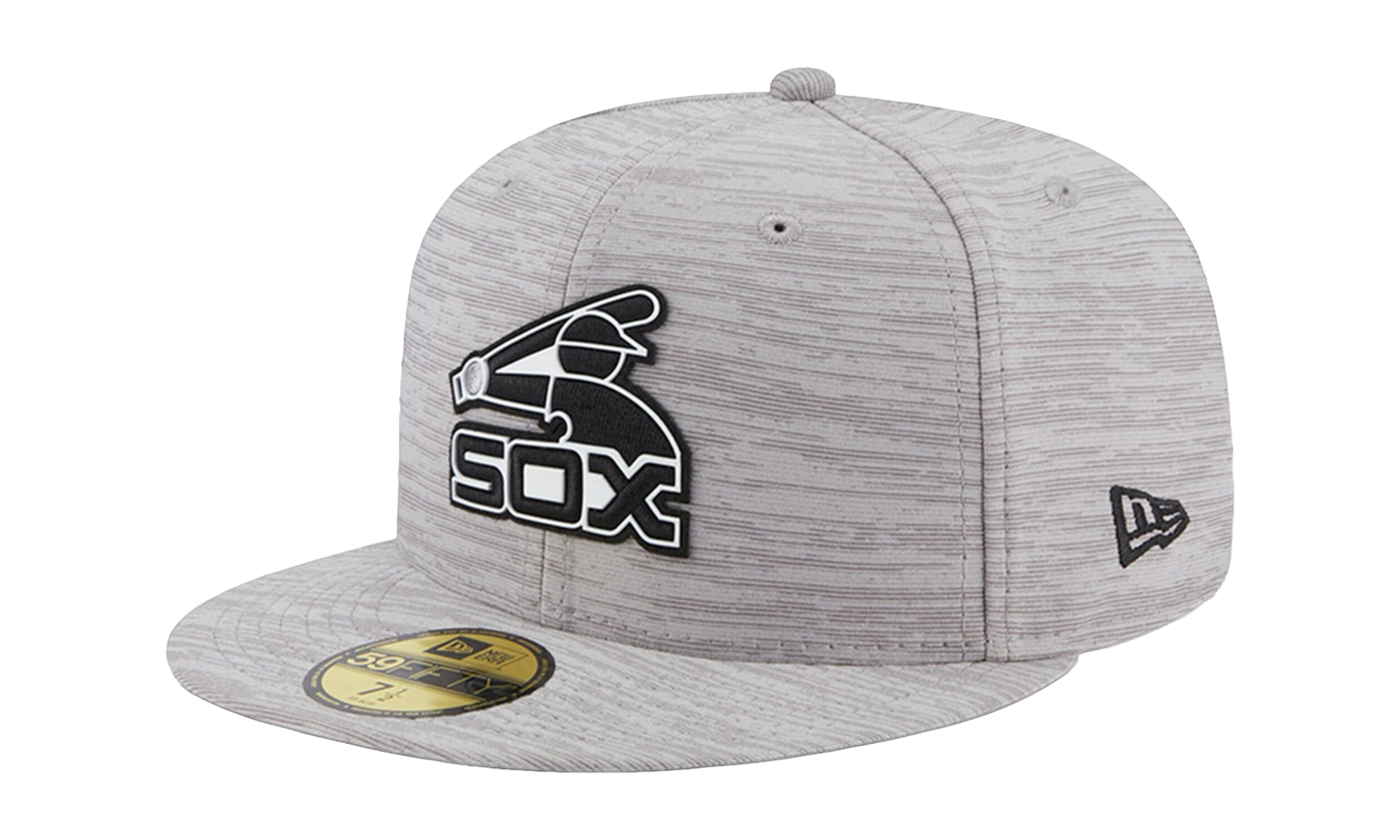 59FIFTY Chicago White Sox 2023 Clubhouse Fitted Hat "Heather Gray - Black Brim" NE861