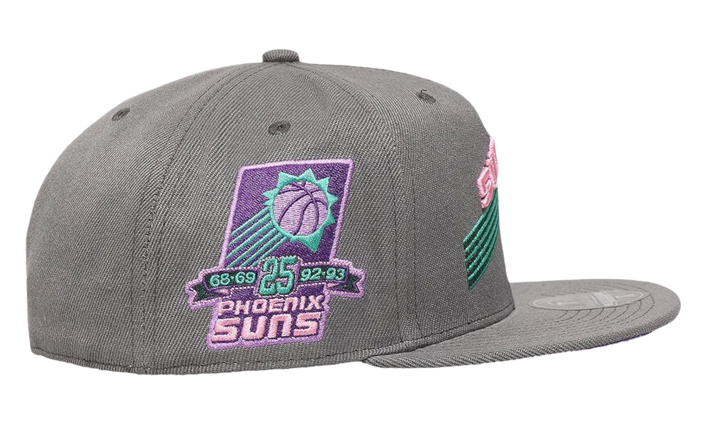 NBA Hardwood Classics From Dusk Fitted Cap "Phoenix Suns - Dark Grey" 6HSFSH21422 PSUDKGY