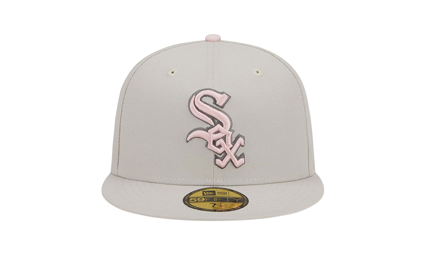 59FIFTY Chicago White Sox Mother’s Day On-Field Fitted Hat "Khaki / Pink - Under Brim" NE903