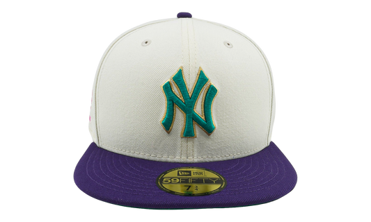 59FIFTY New Era x Eric Emanuel New York Yankees Fitted Hat "Cream/ Purple" NE1186