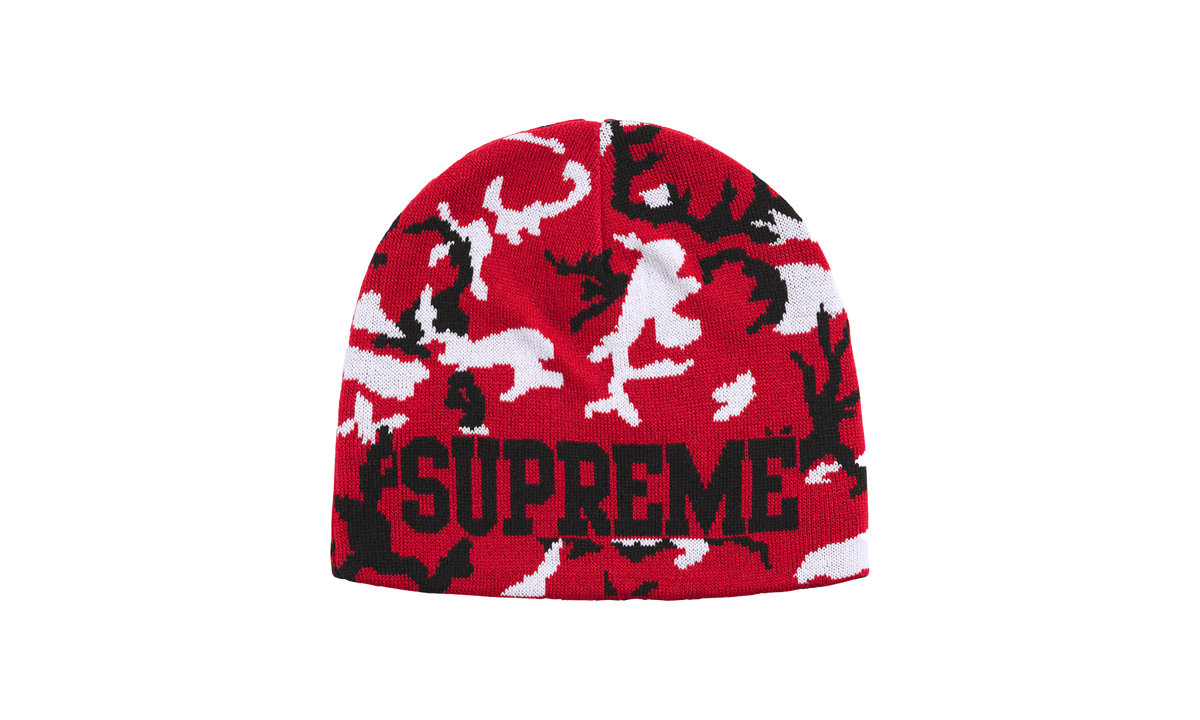 Reversible Camo Beanie "FW26 - Red" SU28364