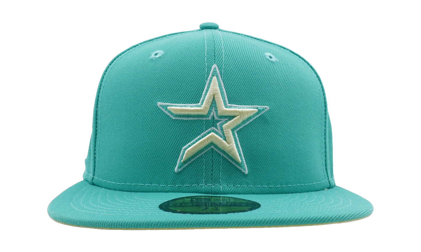 59FIFTY Houston Astros 1945 Years Fitted Hat "Clear Mint / Yellow - Under Brim" NE1079