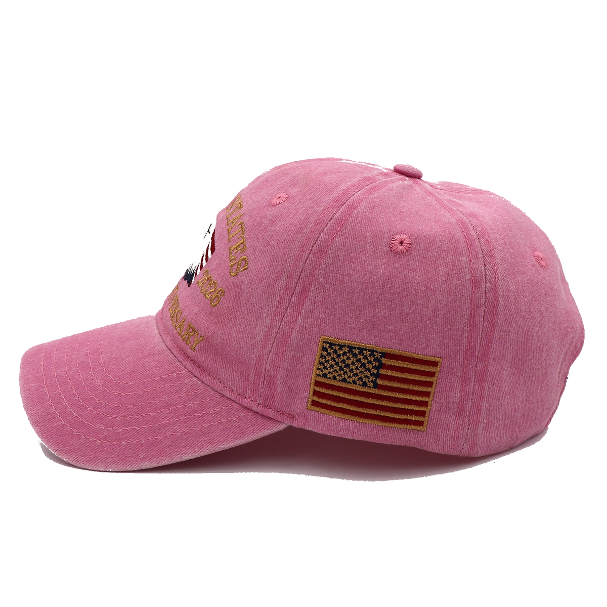 America 250th Anniversary Hat 1776–2026 – Pink Eagle & Flag Adjustable Patriotic Baseball Cap