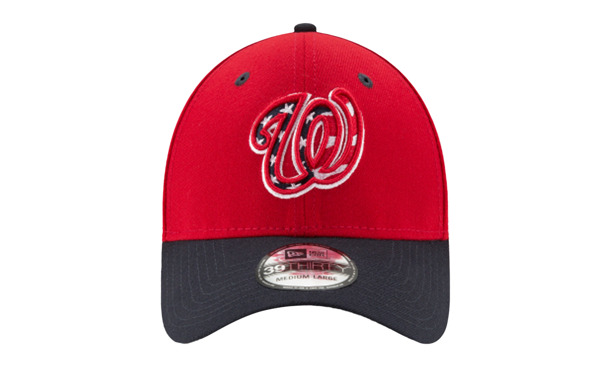 39THIRTY Washington Nationals Flex Fit Hat "Red / Black - Visor" NE619