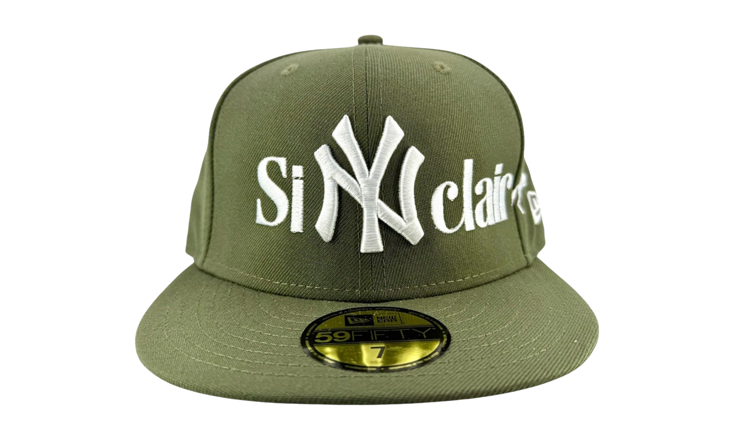 Sinclair New York Yankees Fitted Hat "Olive Green / White" NE1203