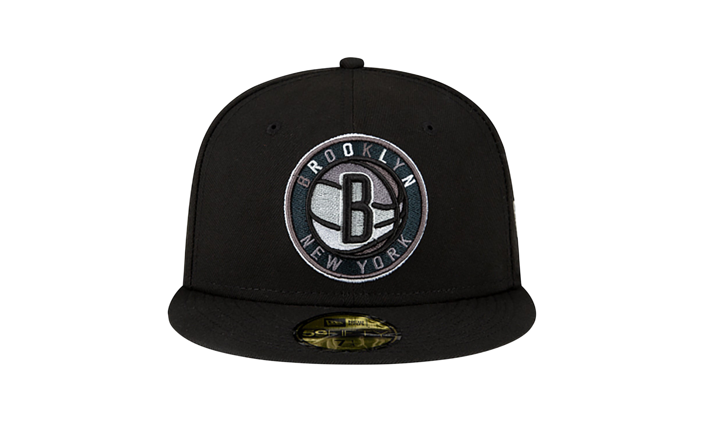 59FIFTY Brooklyn Nets Fitted Hat "Black / Grey - Under Brim" NE1090