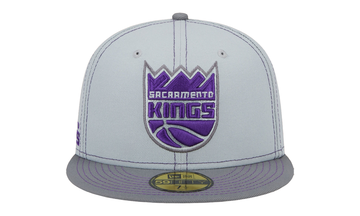59FIFTY Sacramento Kings Color Pop Fitted Hat "Grey / Purple - Stitch" NE884