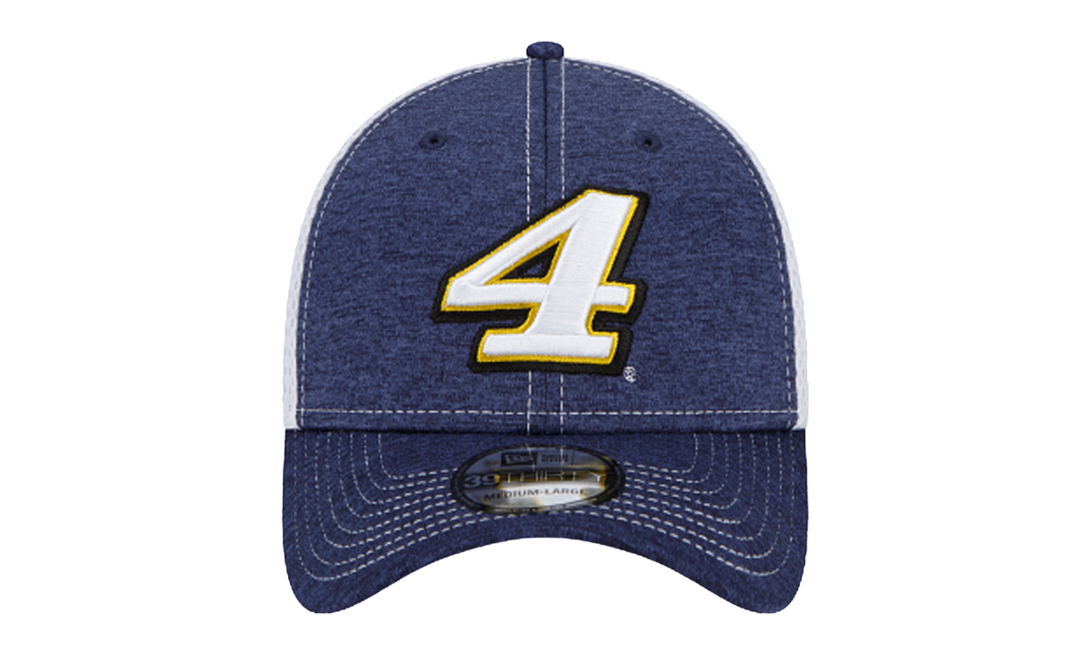 39THIRTY Kevin Harvick Mega Team Neo Flex Fit Hat "Navy Blue Heather and White" NE739