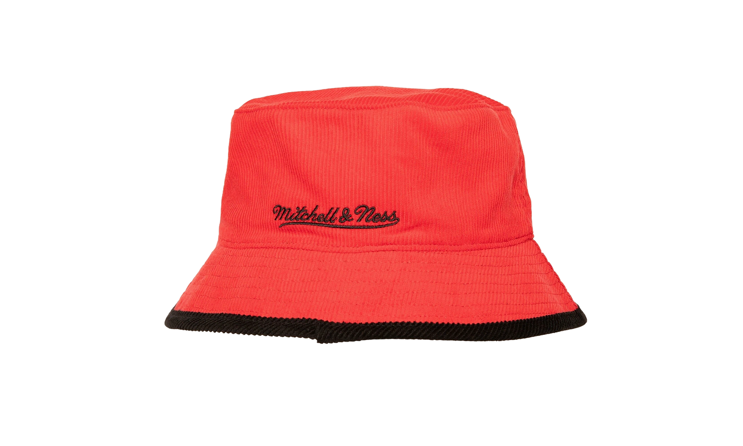 NBA Hardwood Classics Team Cord Bucket Hat "Chicago Bulls - Red" HBKB5809 CBUYYPPPRED1
