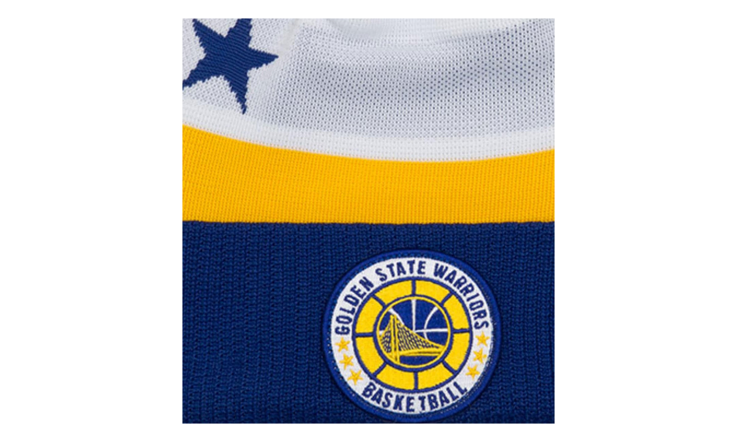 Golden State Warriors Tip-Off Series Knit Beanie "White / Grey / Yellow / Blue" NE674