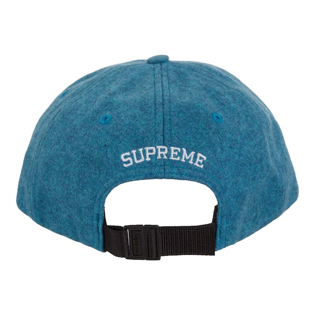 Supreme Waxed Wool 6-Panel 'Cyan'