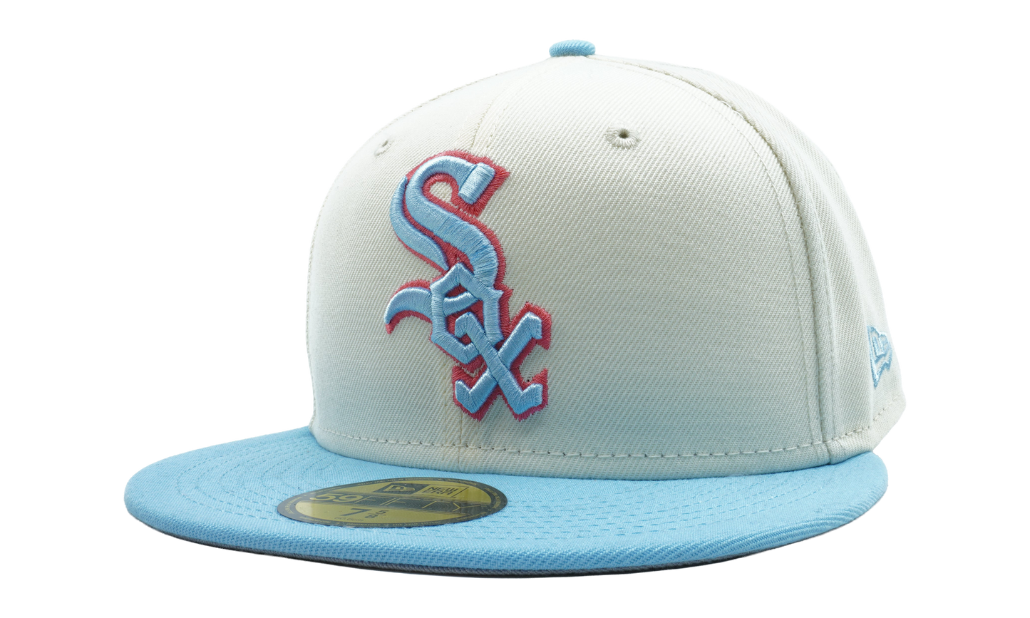59FIFTY Chicago White Sox 2-Tone Color Pack Fitted Hat "Cream / Sky Blue / Grey - Under Brim" NE888