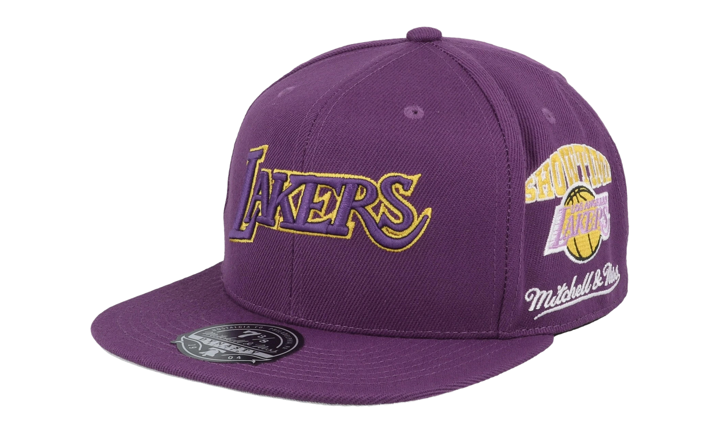 NBA Hardwood Classics Team Origins Fitted Cap "Los Angeles Lakers - Purple" 6HSFSH22016 LALPURP