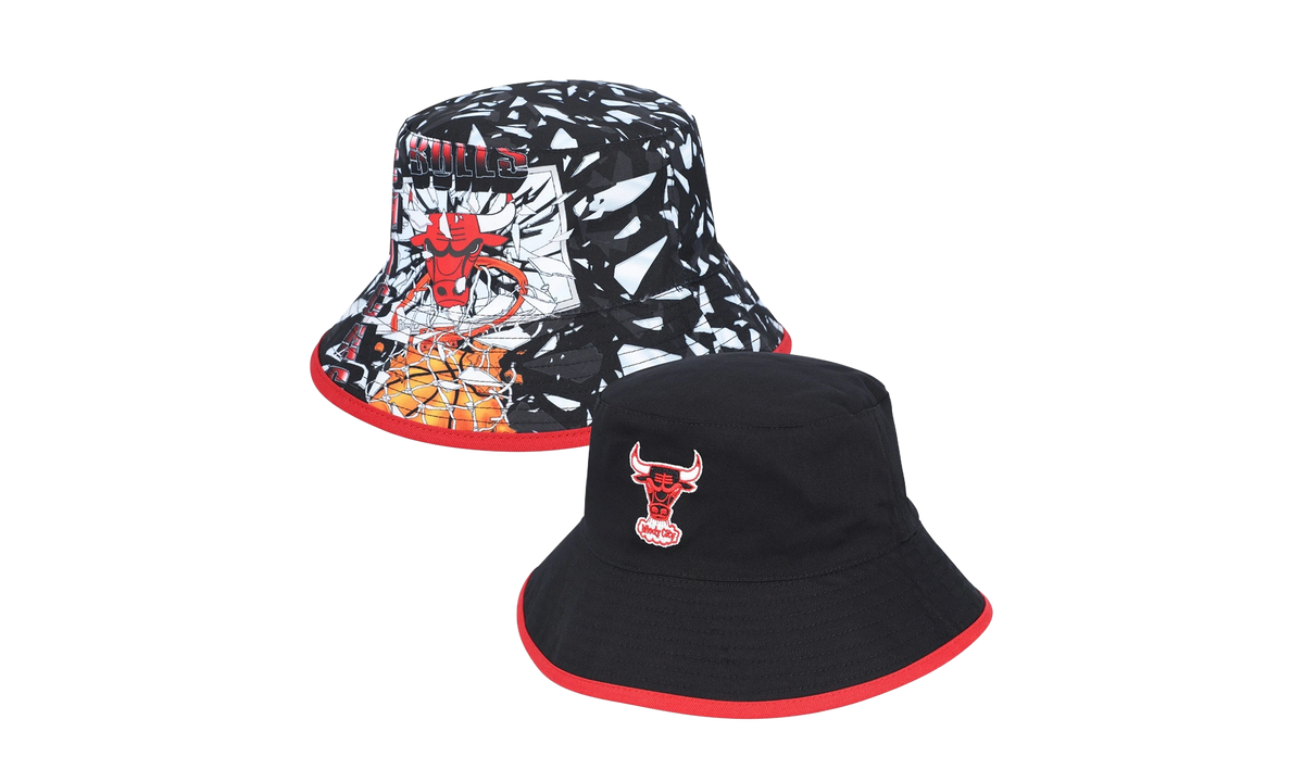 NBA Classics Shattered Big Face Bucket Hat "Chicago Bulls - Black" HBKB5167 CBUYYPPPBLCK