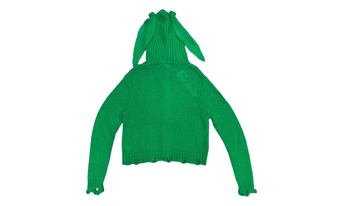 Rabbit Balaclava Cardigan "Green" 52091701