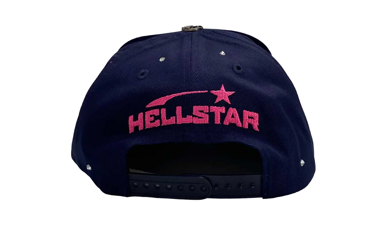 OG Logo Rhinestone Snapback Hat "Navy / Pink" HSR101