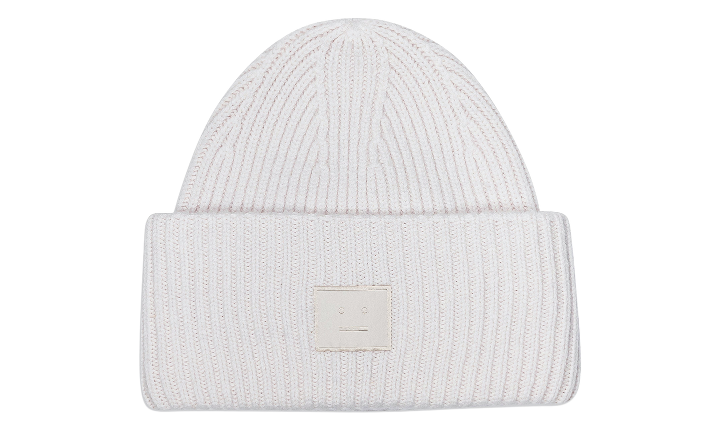Large Face Logo Beanie "Light Grey" FAUXHATS000063