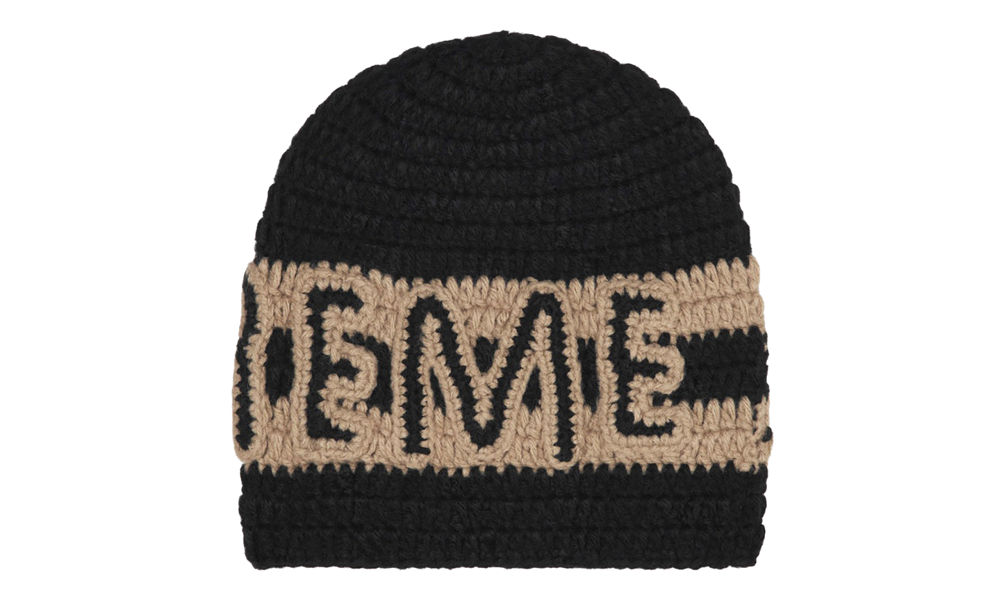 Crochet Logo Beanie "FW25 - Black" SU27869