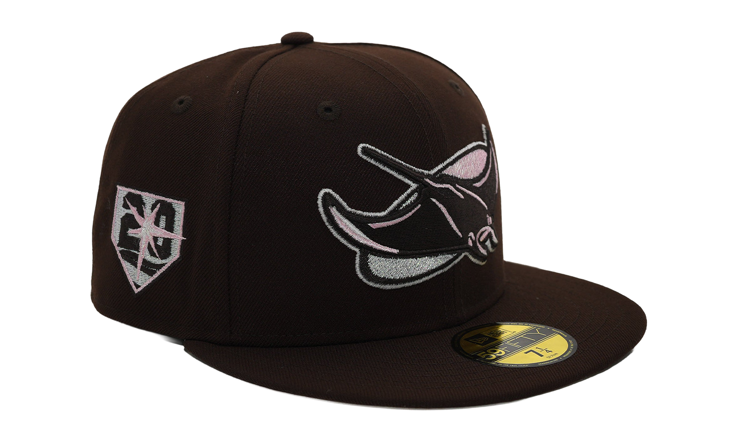 5950 Tampa Bay Rays Fitted Hat "25 Seasons" "Burnt Wood Pink - FRSH Exclusive" NE1212
