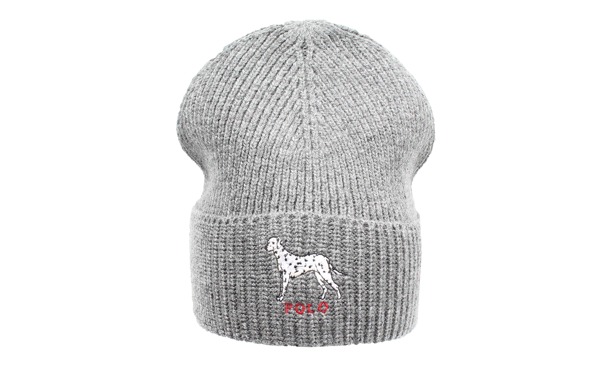 Dalmatian Dog Knit Cuff Beanie "Charcoal Grey" PC0369 012