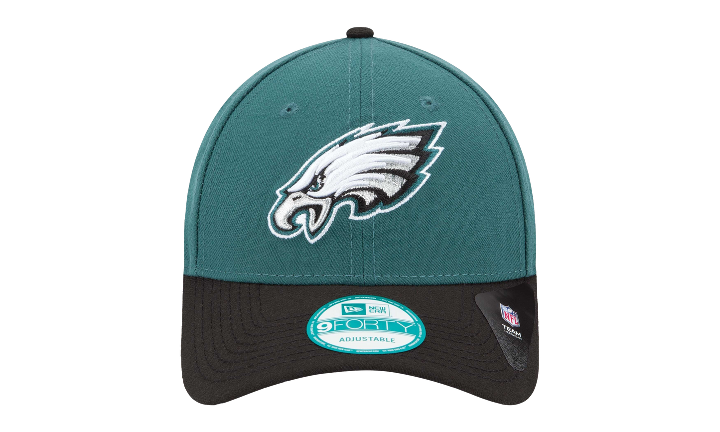 9FORTY Philadelphia Eagles Strapback Hat "Teal / Brown - Brim" NE573