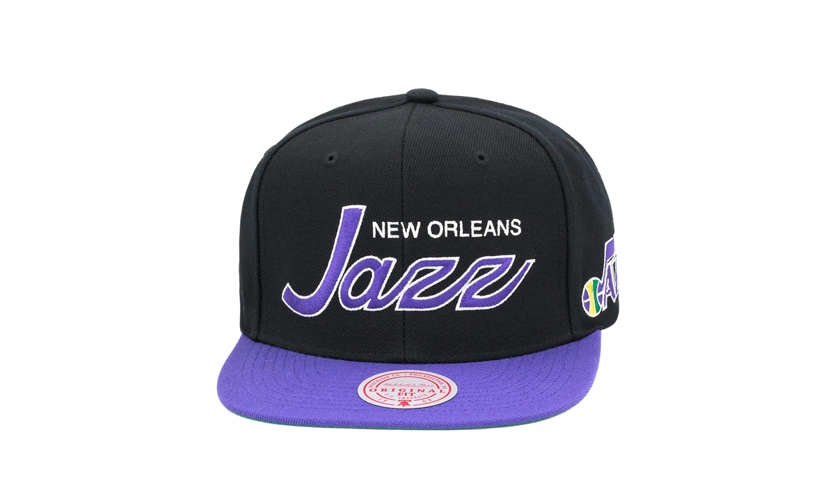 NBA Hardwood Classics Script 2.0 Snapback Cap "Utah Jazz - Black" HHSS3282 UJAYYPPPBLCK